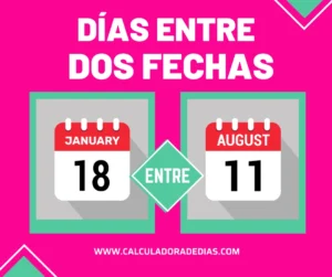 Número de Días entre Dos Fechas