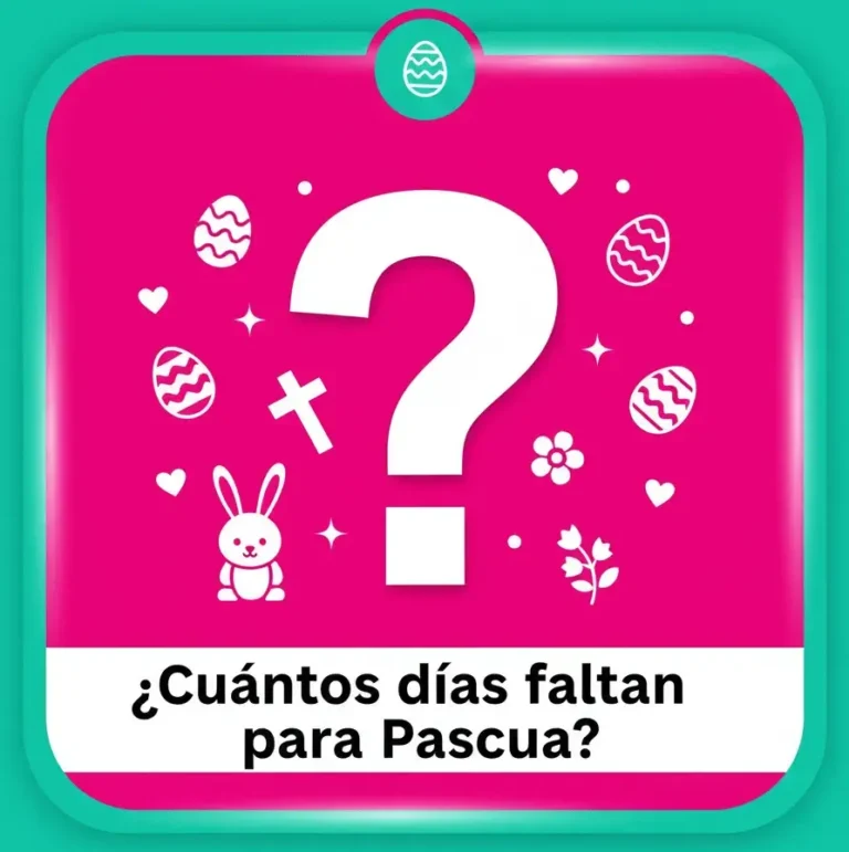 ¿Cuántos días faltan para Pascua