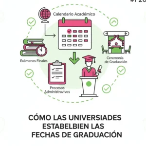Cómo las universidades establecen las fechas de graduación