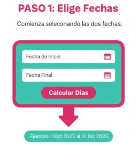 1. Días Entre Dos Fechas