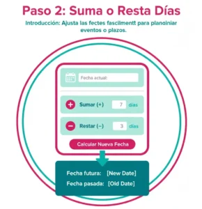 Paso 2 Suma o Resta Días