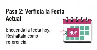 Paso 2: Verifica la Fecha Actual