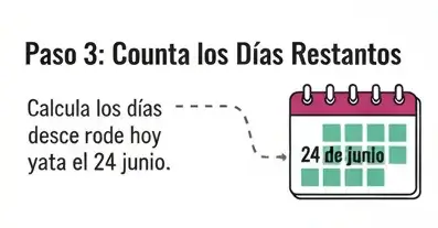 Paso 3 Cuenta los Días Restantes