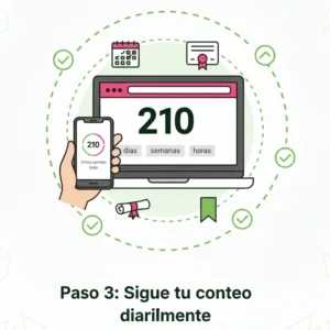 Paso 3 Sigue tu conteo diariamente