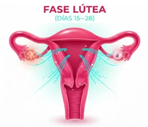 4. Fase Lútea (días 15–28)