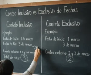 Conteo Exclusivo de Fechas