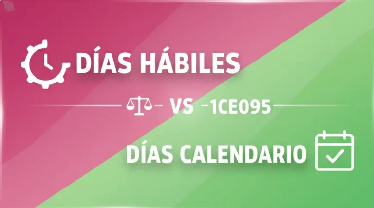 Días Hábiles vs Días Calendario Comparación Completa