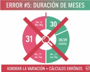 Error #5 No Considerar la Duración Diferente de Los Meses