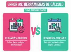 Error #9 Usar Herramientas Desactualizadas o Inexactas