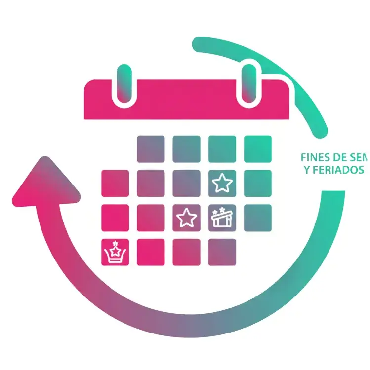 Incluye fines de semana y feriados