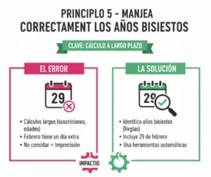 Principio 5 – Maneja Correctamente los Años Bisiestos