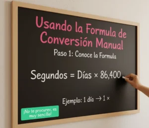 Usando la Fórmula de Conversión Manual