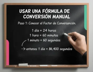 Usar una Fórmula de Conversión Manual