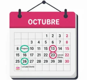 Paso 2 Marca las Fechas Importantes