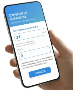 Usando Nuestra Convertidor de Días a Meses