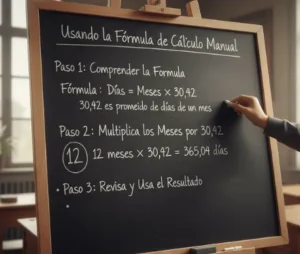 Usando la Fórmula de Cálculo Manual